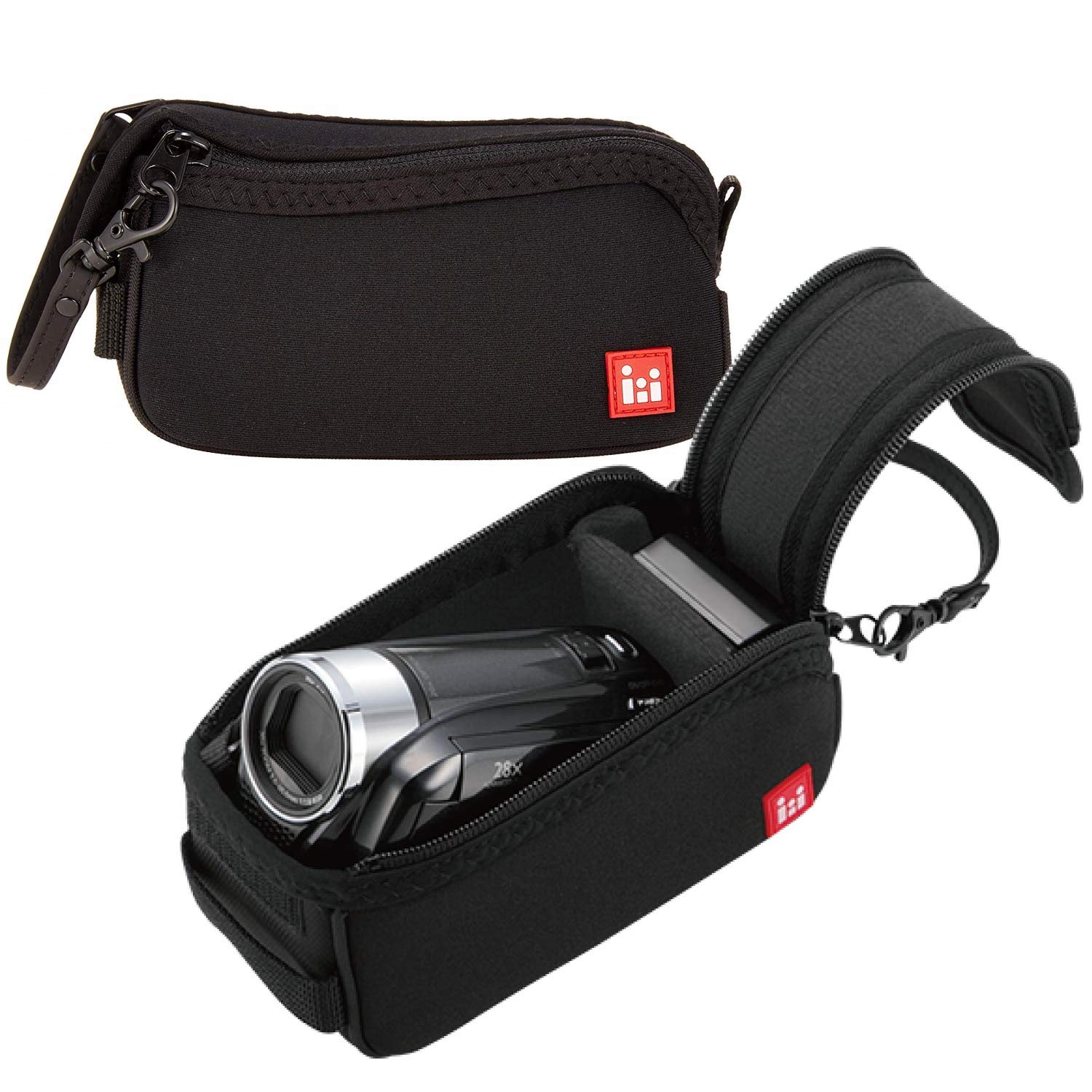 Amazon | エレコム ビデオカメラケース ネオプレン 開きやすいダブル