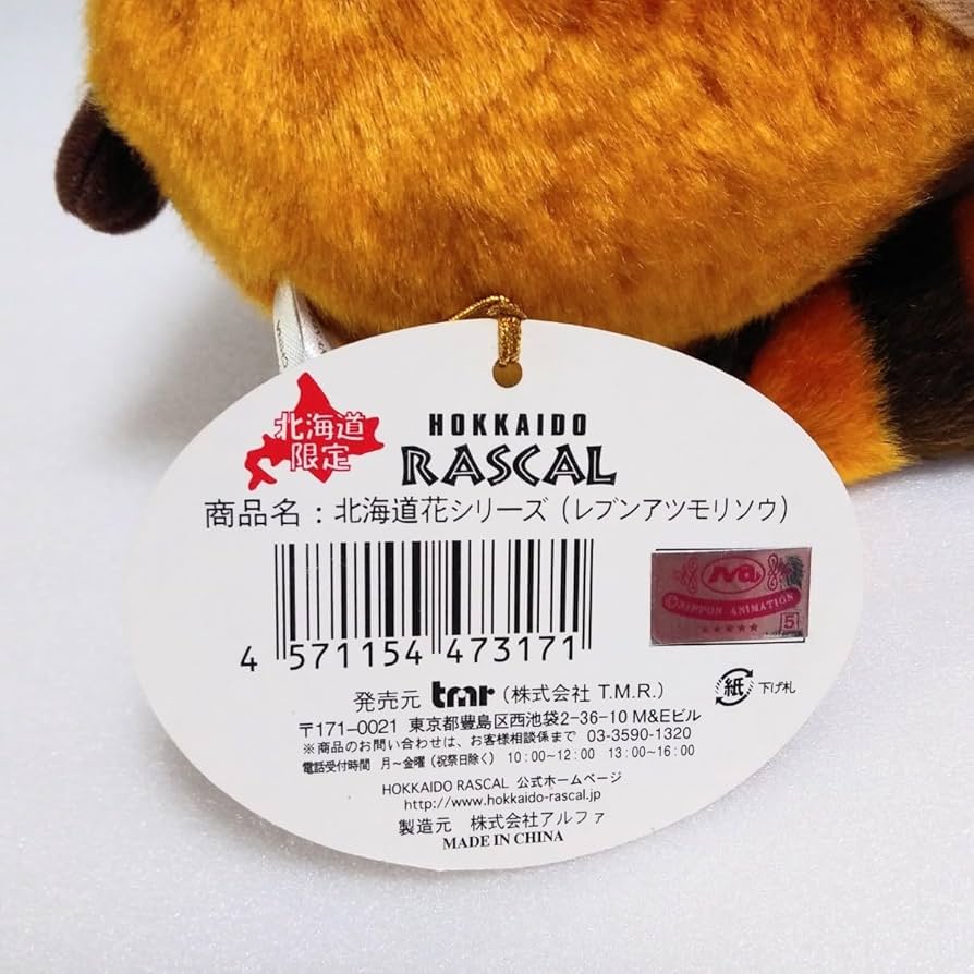 Amazon.co.jp: あらいぐまラスカル 北海道 限定 ぬいぐるみ セキグチ