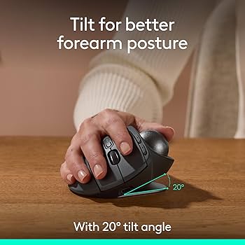 Amazon.com: Logitech MX Ergo S Advanced Wireless Trackball Mouse