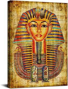 Amazon.co.jp: iLOOKLiKE エジプトファラオ キャンバス ウォールアート