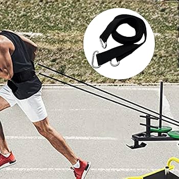 Amazon | トレーナーそり引きストラップ2本、重りそり引っ張り