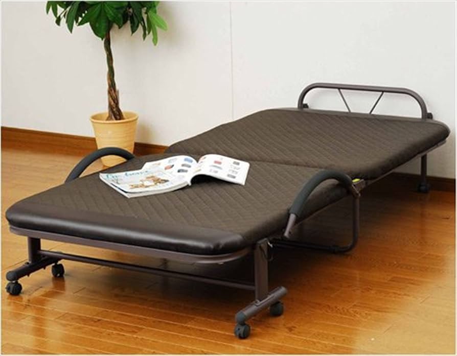 Amazon｜山善(YAMAZEN) 折りたたみ ベッド シングル 縦209×横99cm 14