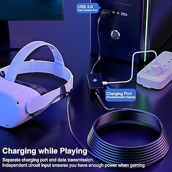 Amazon.com: VR Link Cable 16FT Compatible with Meta/Oculus Quest