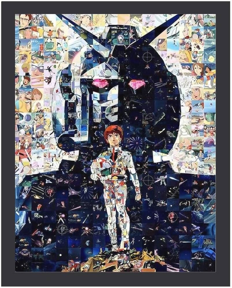 Amazon.co.jp: アートパネル シャア 木枠付き ネオ ジオンガンダム