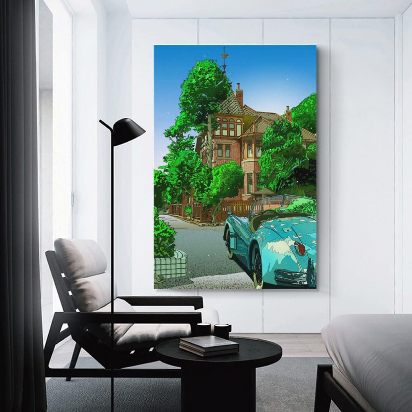 Amazon.co.jp: 鈴木英人の作品 《アート ポスター北野・風見鶏の館