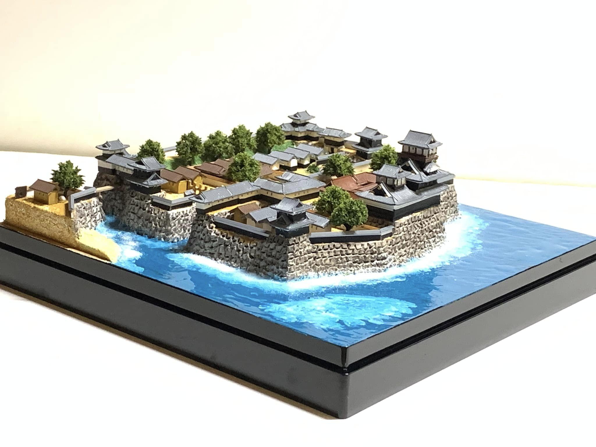 確認用✨鉄道模型ジオラマ✨お寺✨お城ジオラマ、プラモデル✨SP
