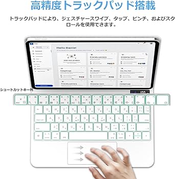 Amazon.co.jp: QERDAOYI マジックキーボード iPad第11世代11インチA16&