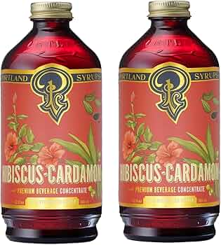 Amazon.com: Portland Syrups Hibiscus Cardamom Syrup - Craft