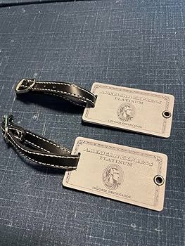 Amazon.co.jp: アメックスプラチナ ラゲージタグ 2個セット : ファッション