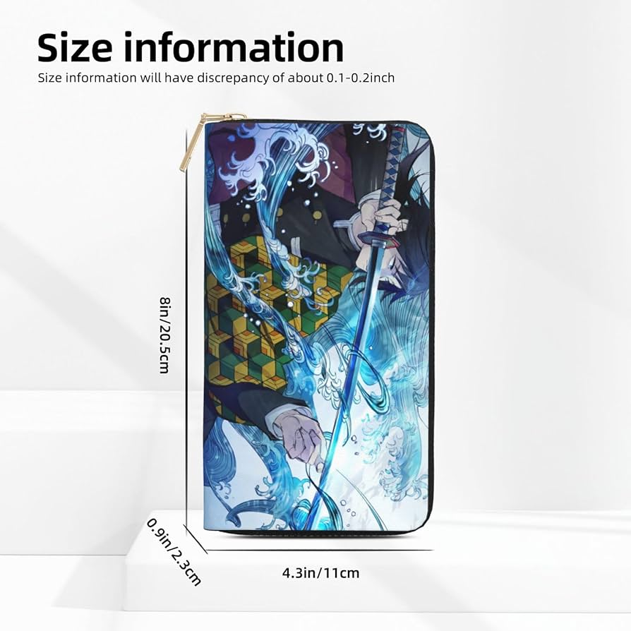 Amazon.co.jp: 財布 鬼滅の刃 水柱 冨岡義勇 長財布 レザー ながざいふ