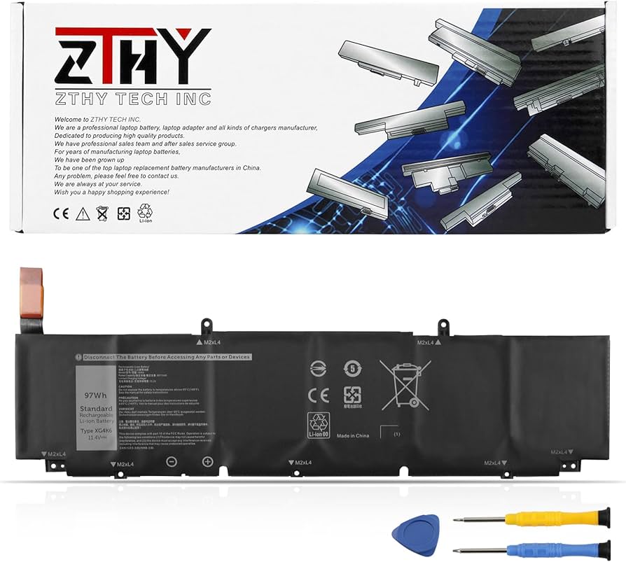 Amazon.com: XG4K6 Battery Replacement for Dell XPS 17 9700 9710