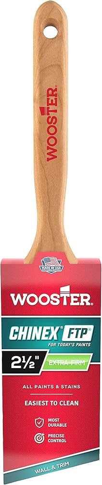 Wooster Brush 4410-2 1/2 Chinex FTP Angle Sash Paintbrush, 2-1/2