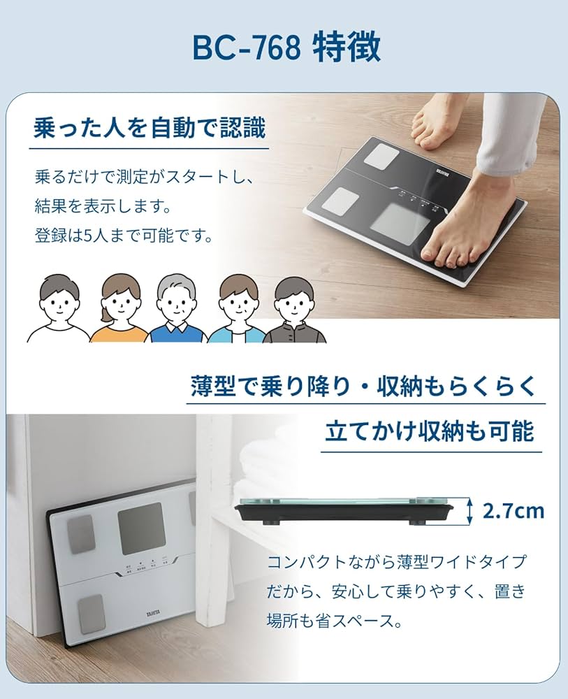 Amazon | タニタ(Tanita) 体重計 体組成計 スマホ連動 ヘルスメーター
