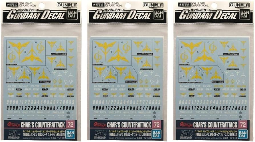 Amazon | BANDAI SPIRITS ガンダムデカール No.72 HGUC 1/144 機動戦士