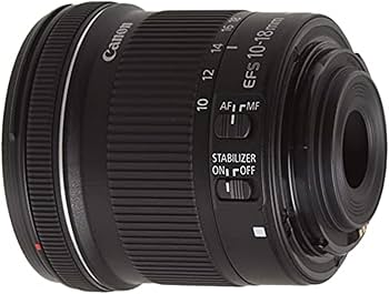 Amazon.com : Canon EF-S 10-18mm f/4.5-5.6 is STM Lens, Lens Only