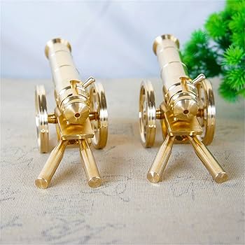 Amazon | ミニ大砲ミリタリーモデルコレクション装​​飾手作り大砲置物