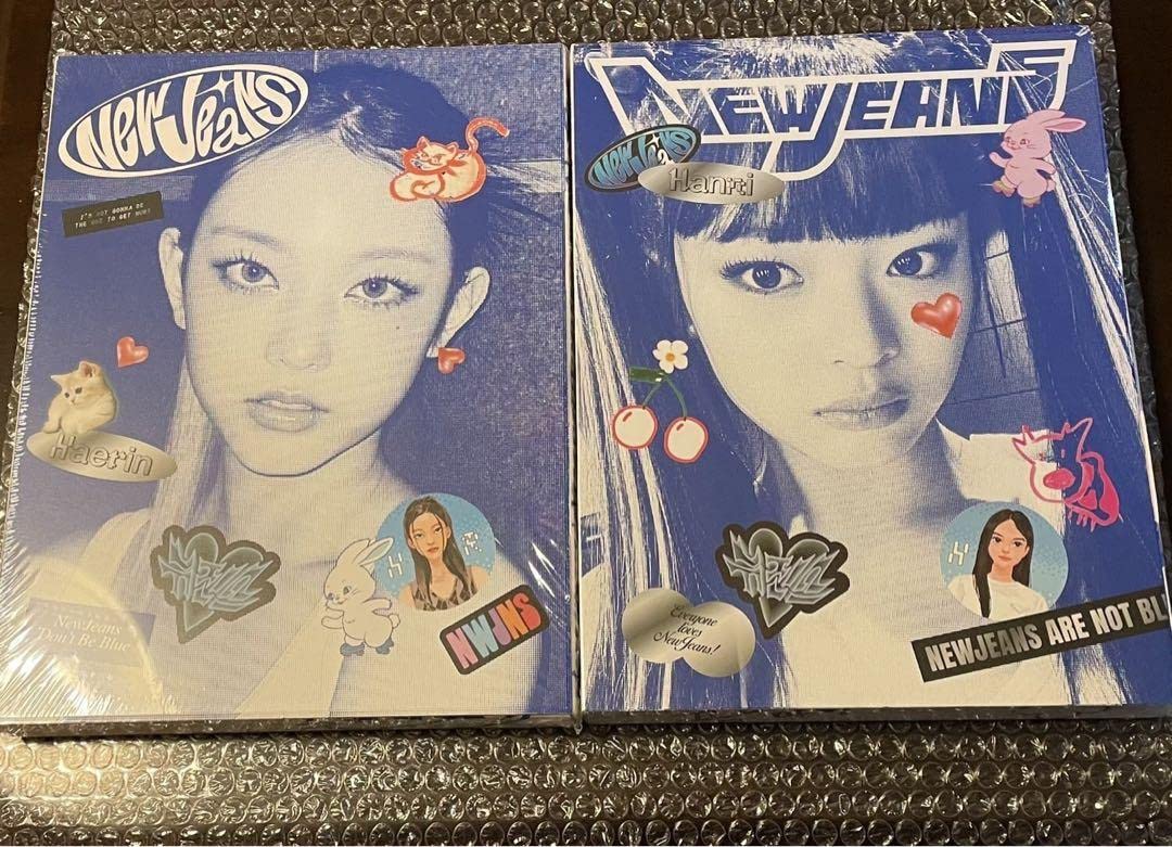Amazon.co.jp: ① NewJeans アルバム Bluebook ver. ハニ & ヘリン