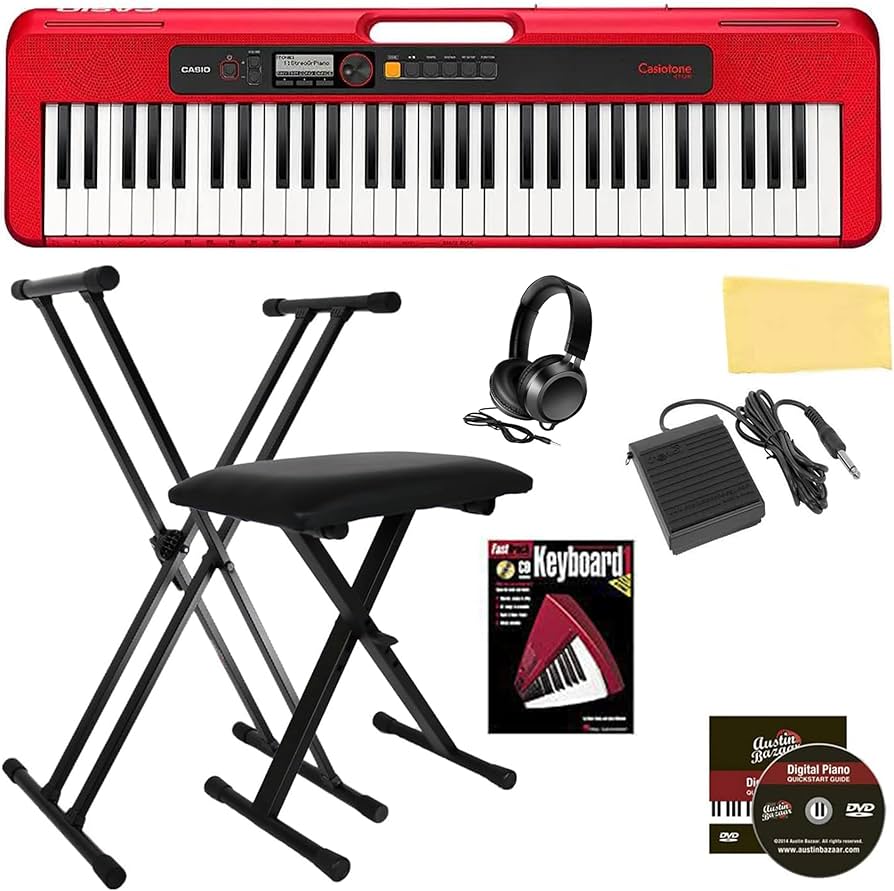 Amazon.com: Casio Casiotone CT-S200 61-Key Portable Keyboard - Red
