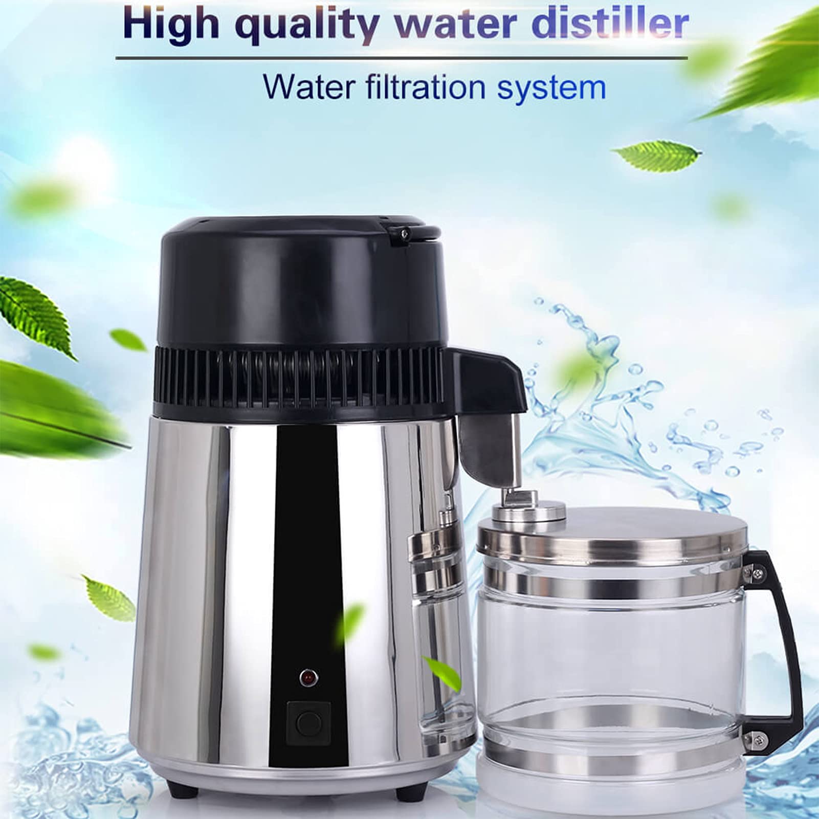 Amazon.co.jp: 水蒸留器、4L蒸留水メーカー、304ステンレス鋼蒸留水機