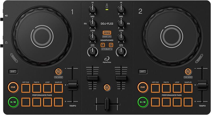 Amazon.com: AlphaTheta/Pioneer DJ DDJ-FLX2 Beginner DJ Controller