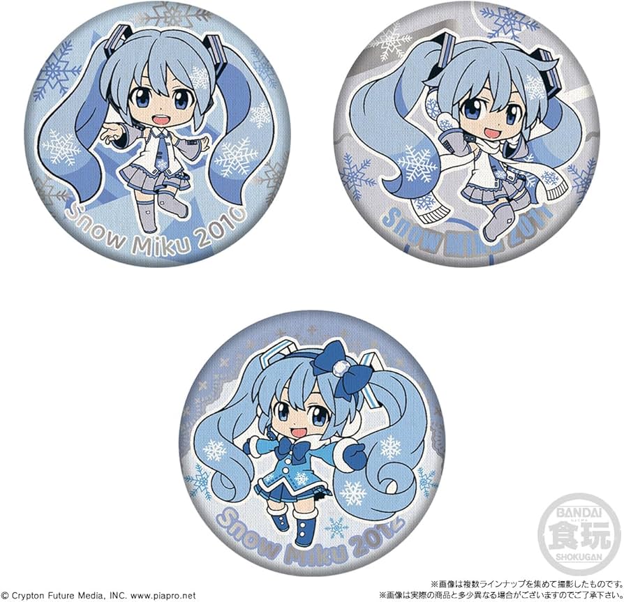Amazon.co.jp: CAN BADGE COLLECTION SNOW MIKU2024 (缶バッジ