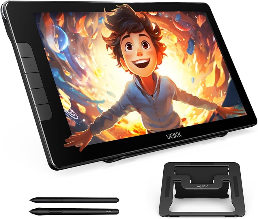 Amazon | VEIKK Studio 16 液タブ 15.6インチ 液晶タブレット 16K筆圧