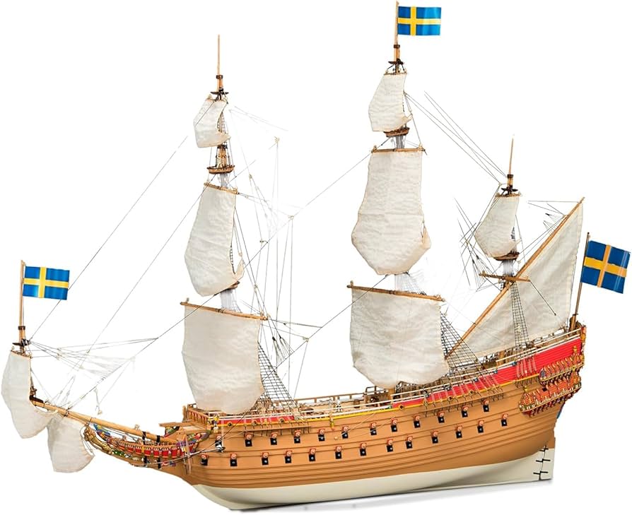 Amazon | Artesanía Latina - 木製模型船キット - スウェーデン軍艦