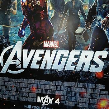 Amazon.co.jp: 【フレーム付-黒-】 映画ポスター アベンジャーズ