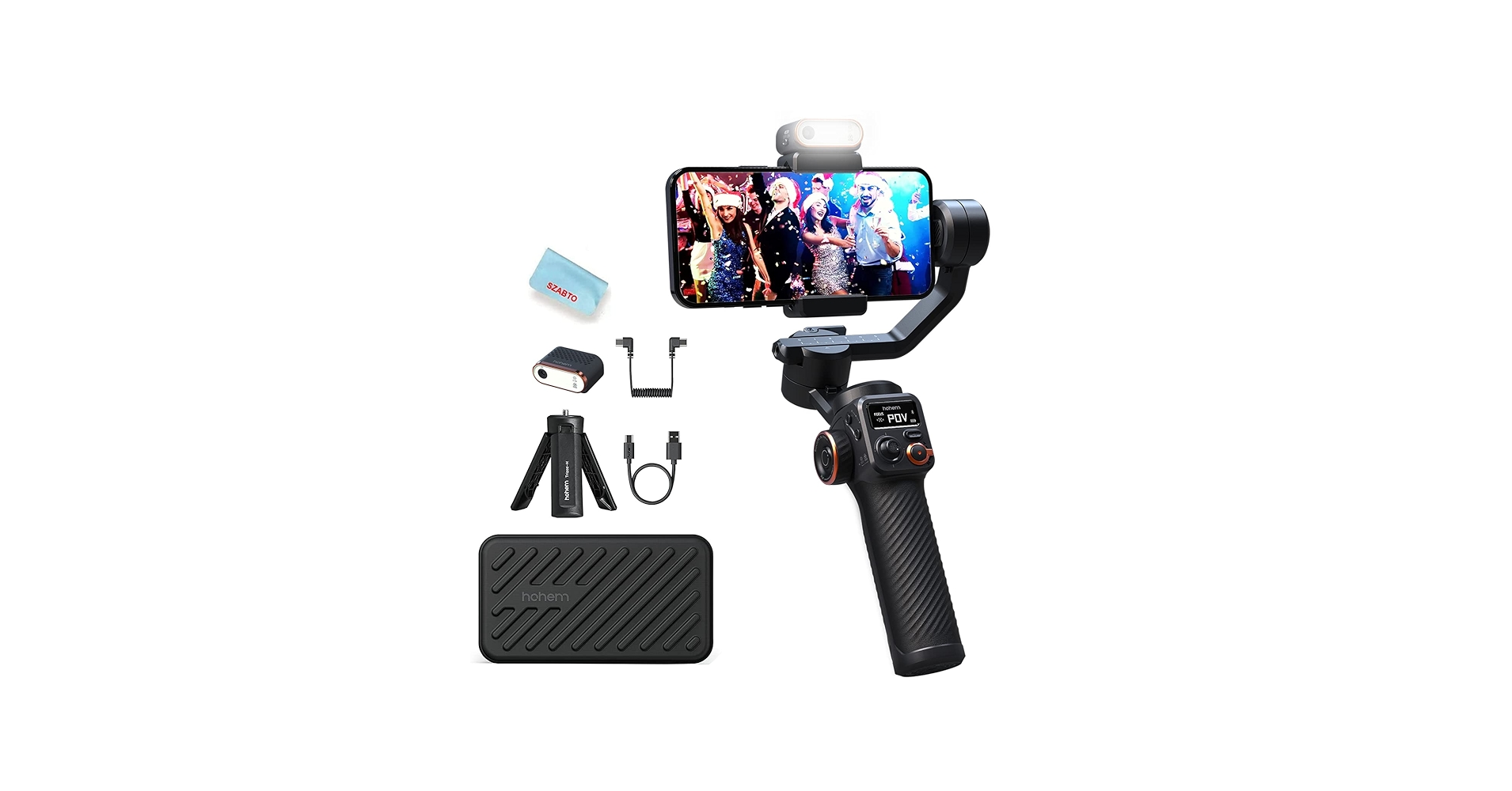 Amazon.com: Hohem iSteady M6 Kit Smartphone Gimbal Stabilizer 3