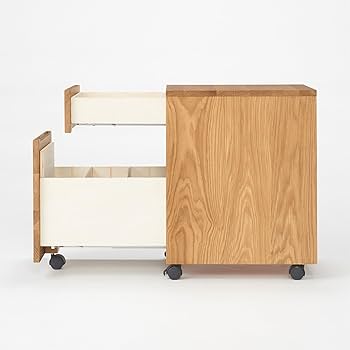 Amazon.co.jp: 無印良品 木製デスク・キャビネット・上置きセット