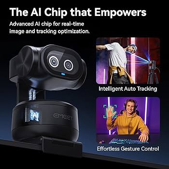 Amazon.com: EMEET PIXY Dual-Camera AI-Powered PTZ Camera 4K, AI