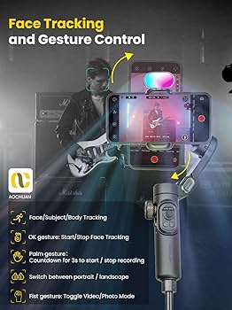 Amazon.co.jp: AOCHUANスマホ用3軸ジンバルスタビライザー