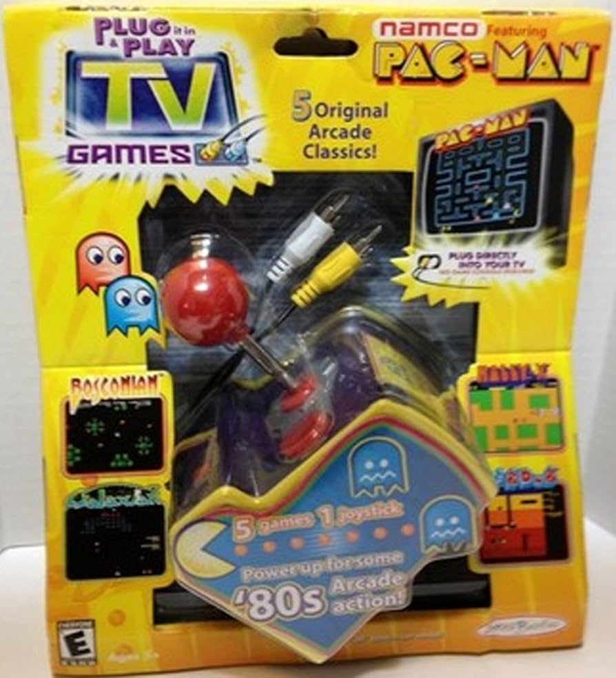 Amazon.com: Original Pac Man Arcade Classics Namco Plug & Play TV