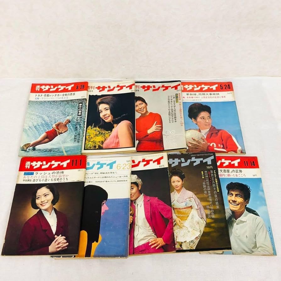 Amazon.co.jp: 1966年～1969年週刊サンケイ 9冊セット 週刊誌 昭和