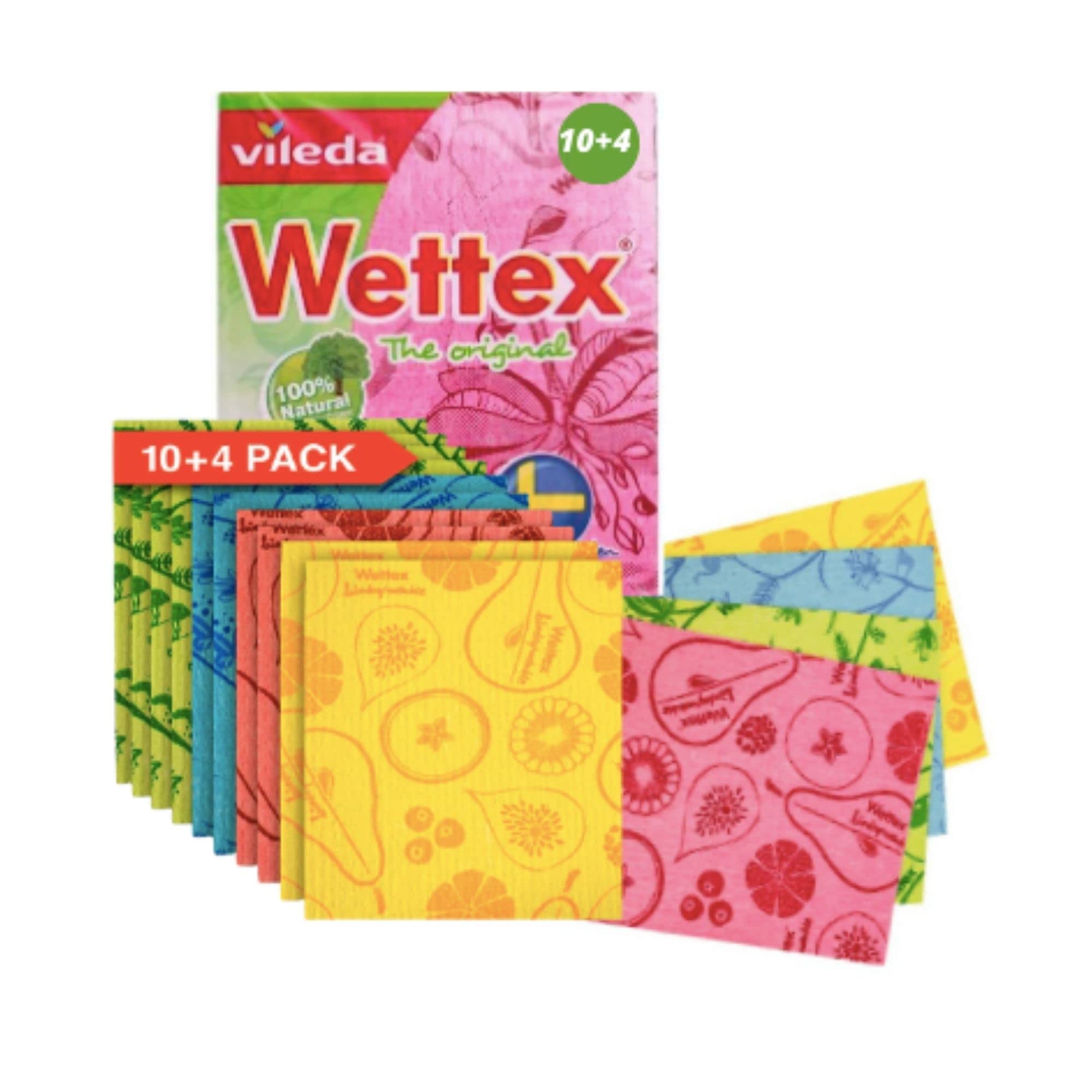 Wettex Classic 4枚入り Wettex The Original White Swedish Dishcloth
