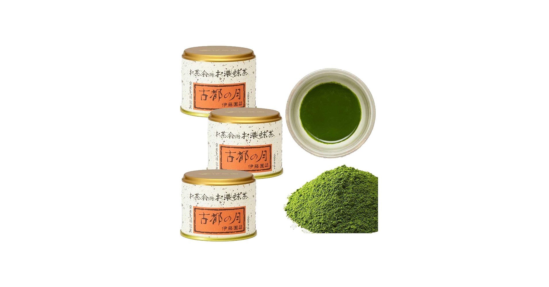 Amazon | 【伊藤園専門店 公式】古都の月 20g×3本 お茶会用 お濃抹茶