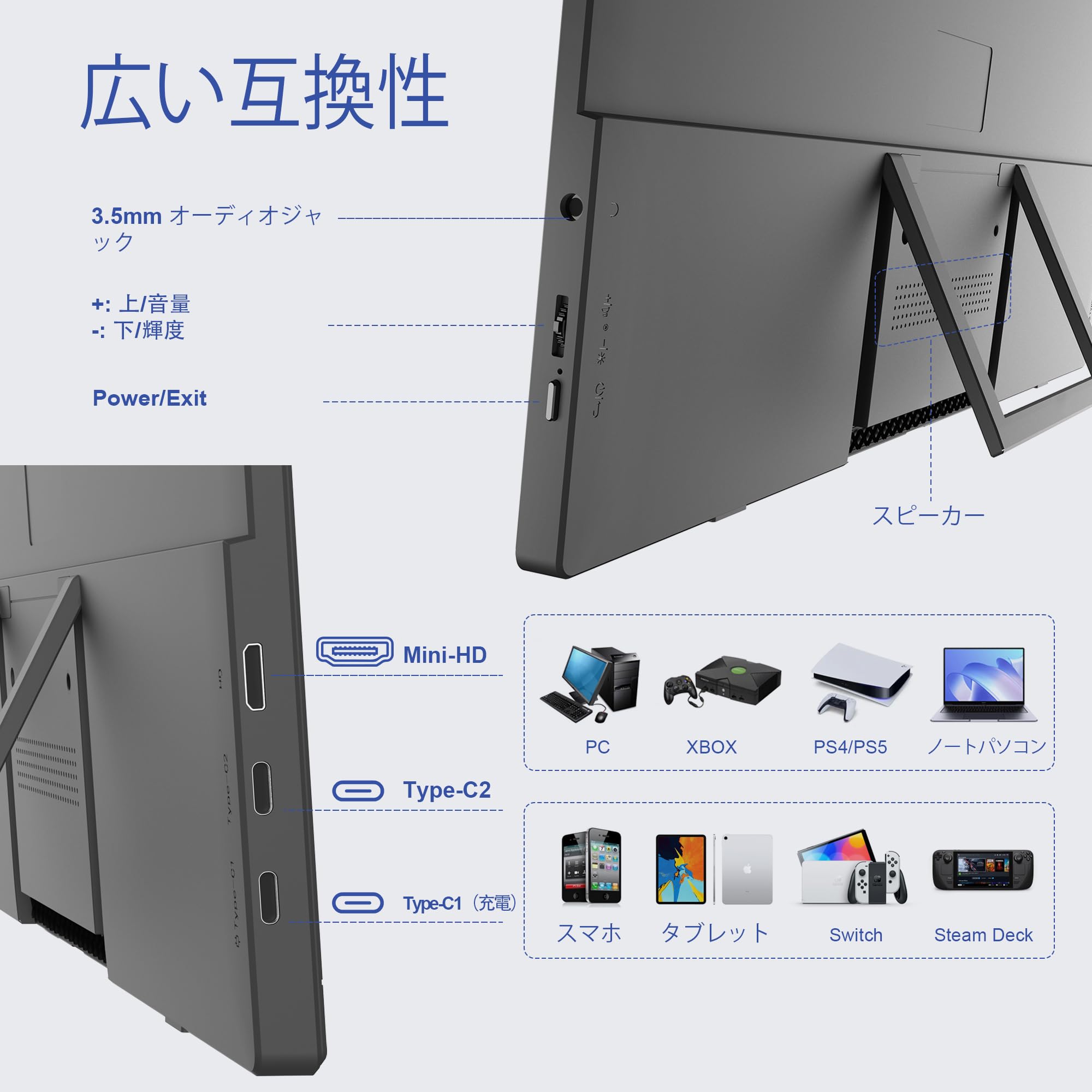 Amazon.co.jp: ABK 15.6インチ モバイルモニター【2025昇級版