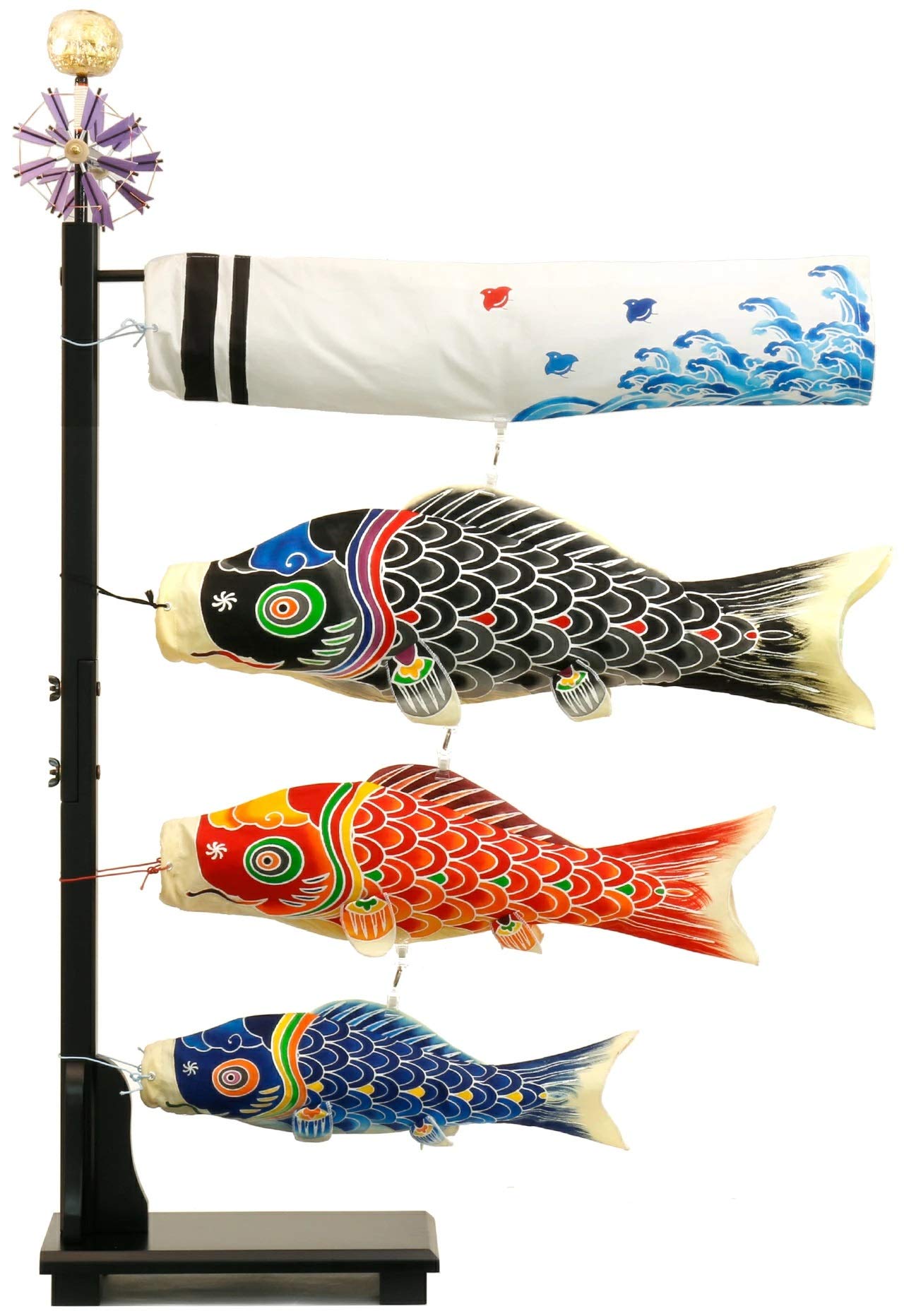 Amazon | [お家の中で飾る鯉のぼり]室内用鯉のぼり【天勇兜付セット