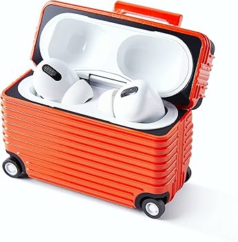 Amazon | Airpods用ケース スーツケース トランクデザイン Airpods