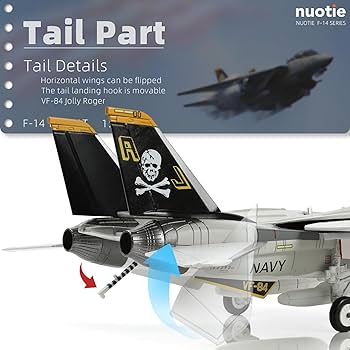 Amazon.co.jp: NUOTIE 1:72米海軍 F-14 トムキャット 合金モデル VF-84