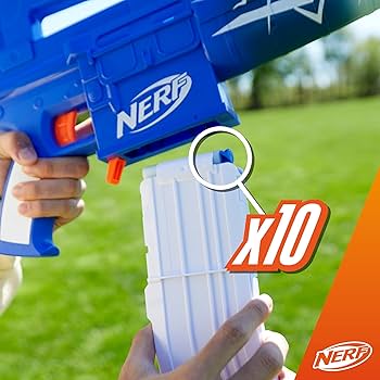 Amazon.co.jp: Nerf Fortnite ブルーショックブラスター、ダーツ