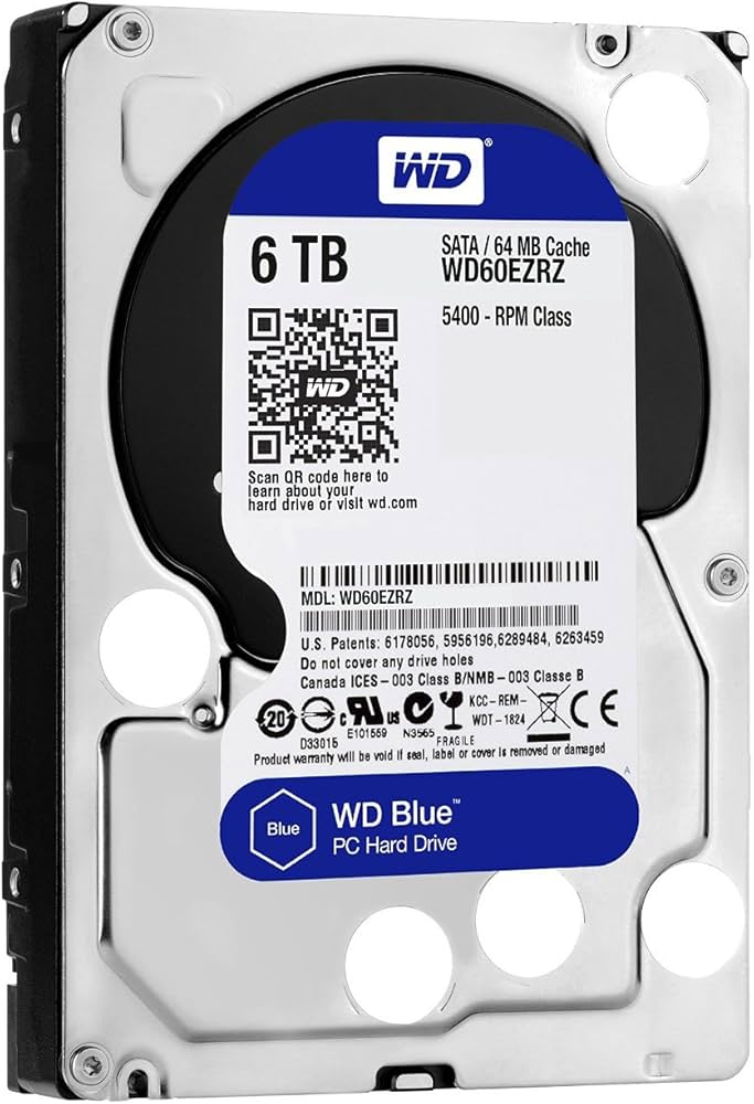 Amazon | WD Blue 6TB Desktop Hard Disk Drive - 5400 RPM SATA 6 Gb