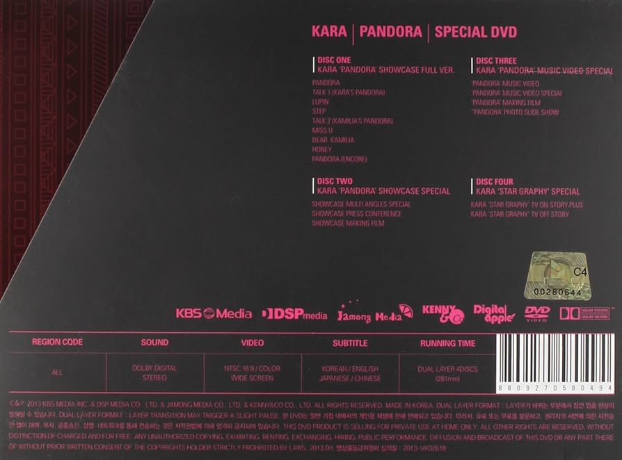 Amazon.co.jp: Kara Pandora Special (4DVD + フォトブック) (限定版