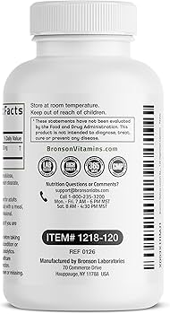 Amazon.com: Bronson Melissa Lemon Balm Extra Strength, Non-GMO