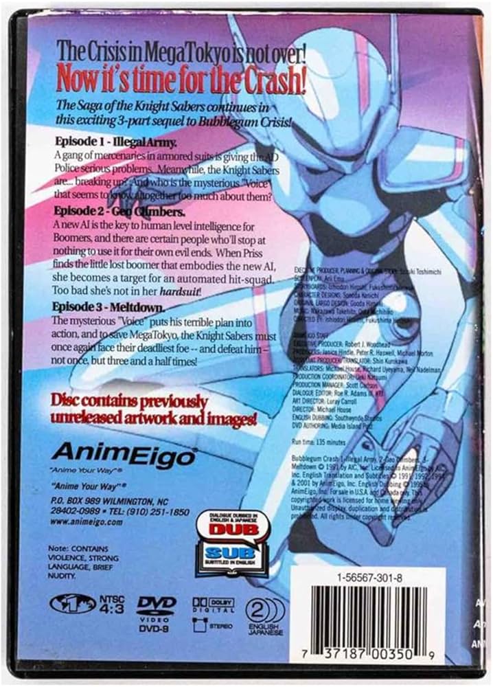 Amazon.com: Bubblegum Crash: Total Crash Collection : BUBBLEGUM