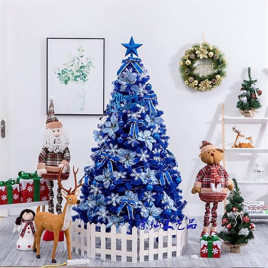 Amazon.co.jp: クリスマスツリー 豪華なダークブルー暗号化クリスマス
