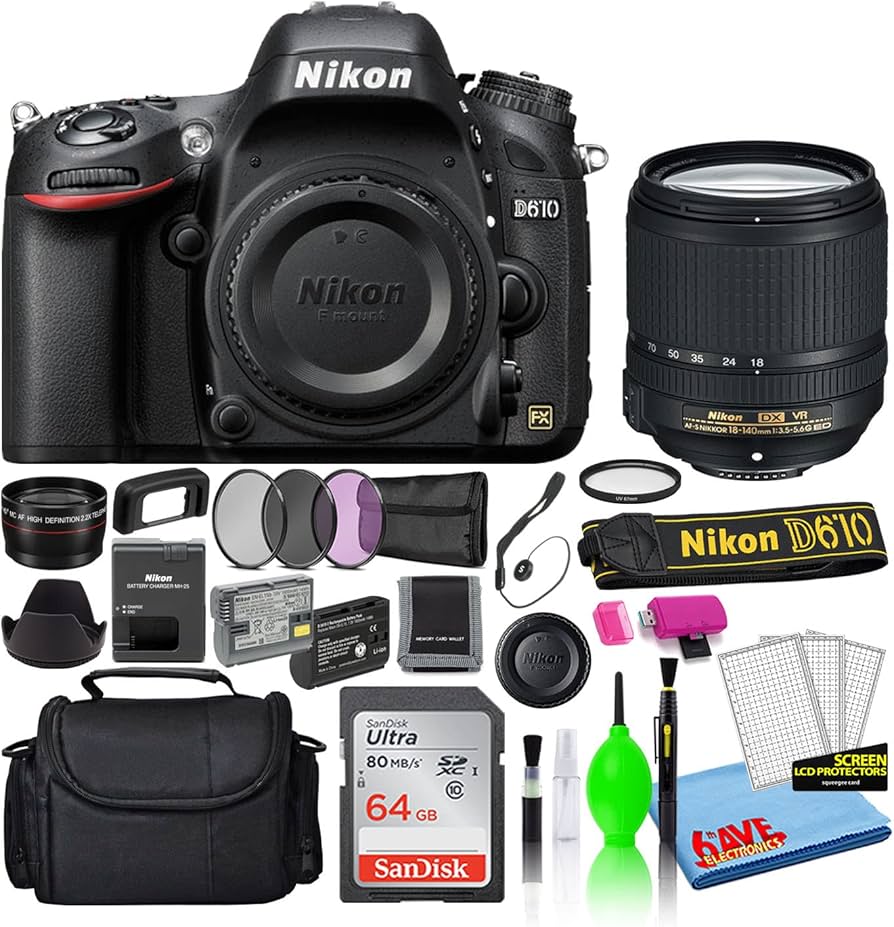 Amazon.com : Nikon D610 24.3MP DSLR FX-Format Digital Camera with