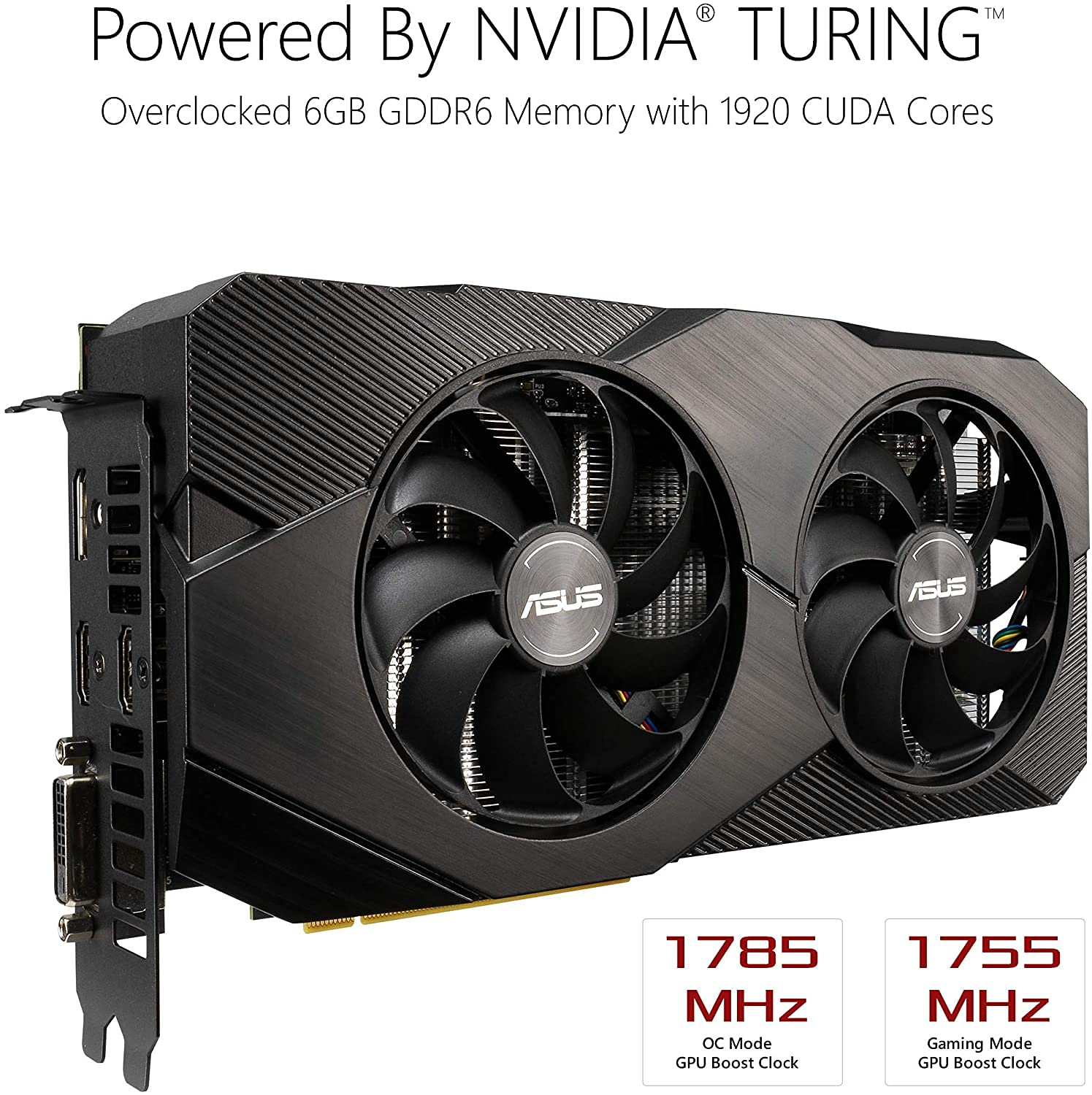 Amazon.com: ASUS GeForce RTX 2060 Overclocked 6G GDDR6 Dual-Fan
