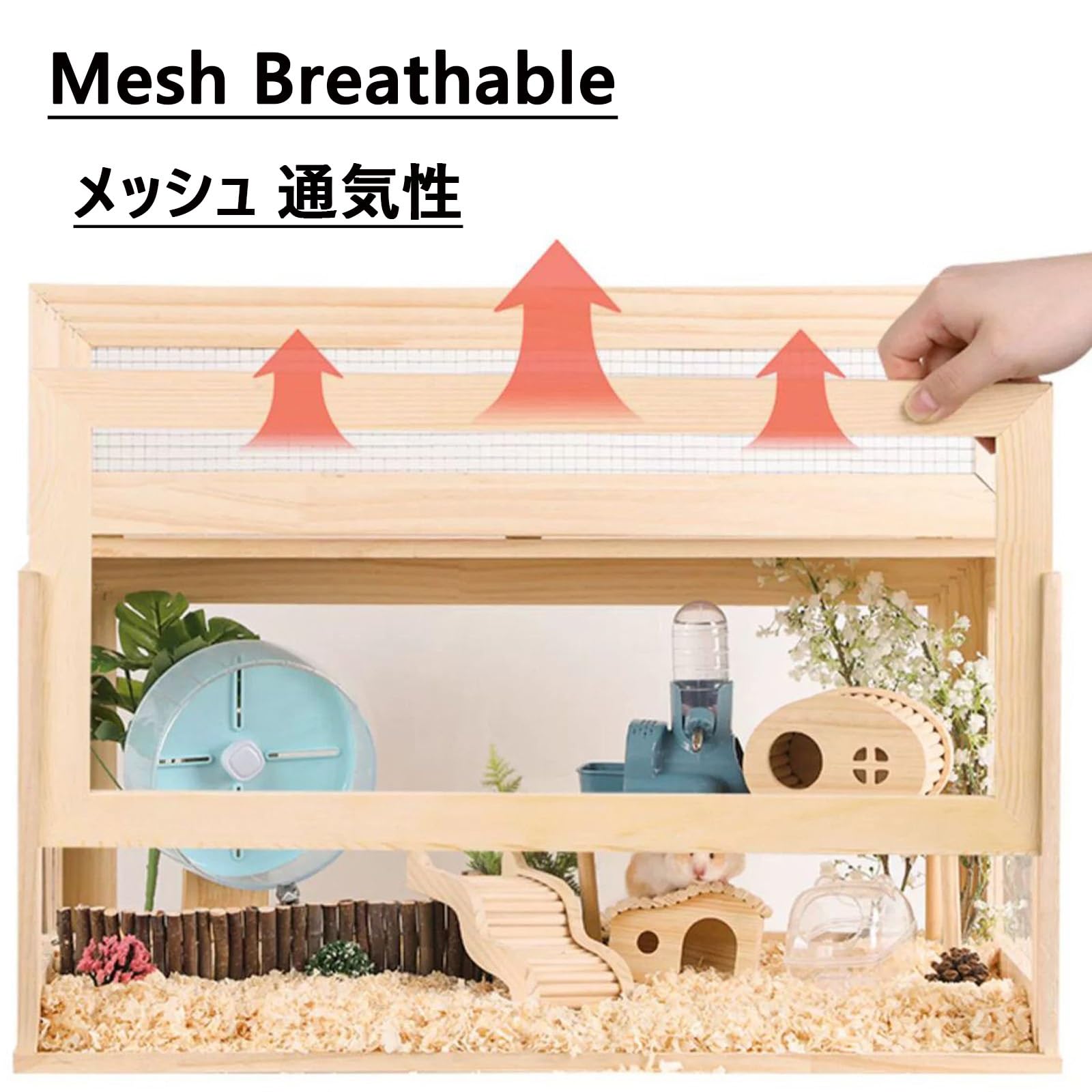 Amazon.co.jp: 爬虫類ケージ 通気性テラリウム 60 x 30 x 30cm 大型