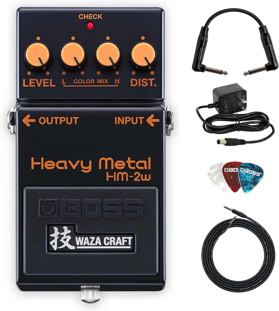 Amazon.com: Boss HM-2W Heavy Metal Distortion Pedal Bundle with